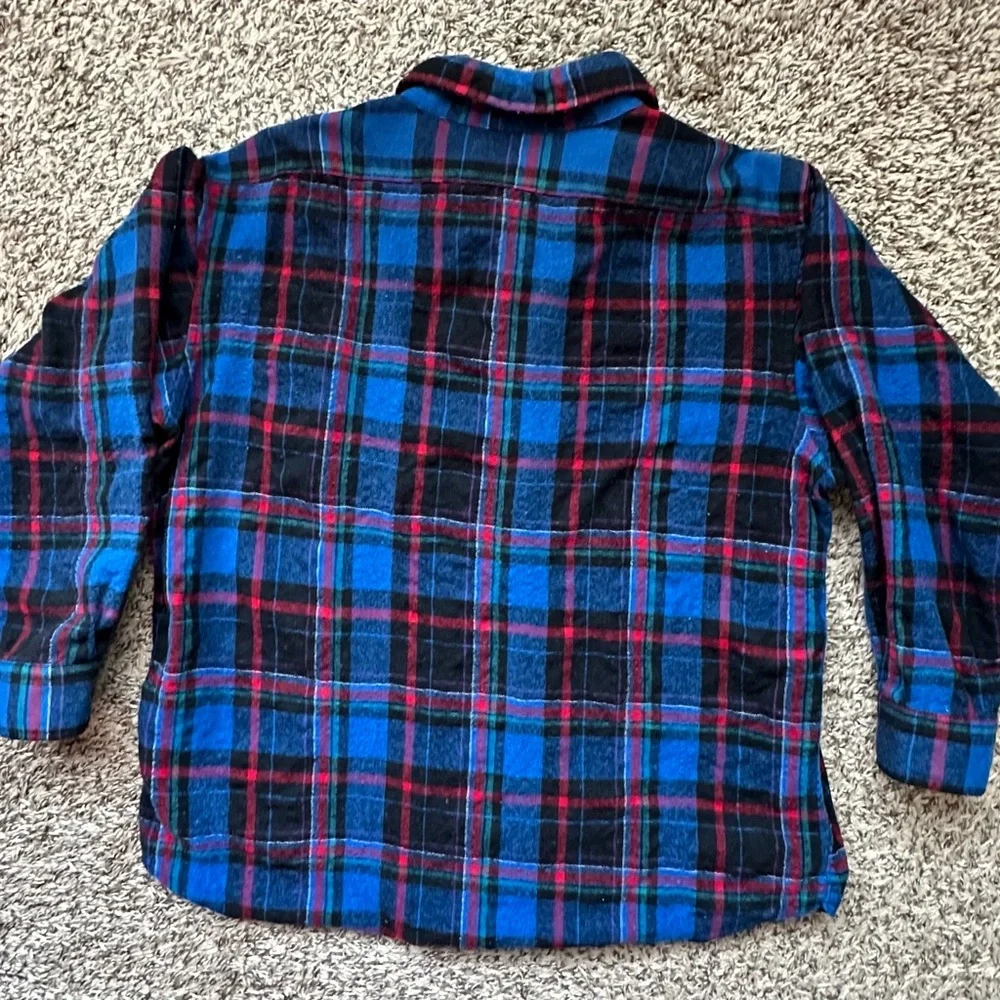 PENDLETON 100% Wool Plaid Shirt Women *Large* Made In USA *READ DESCRIPTION* - Picture 2 of 8
